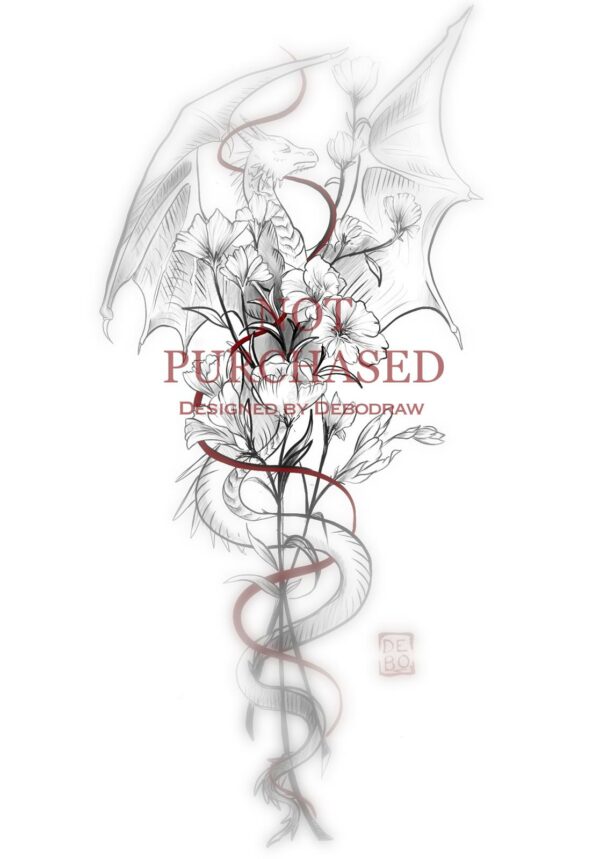 Dragon - Pivoines